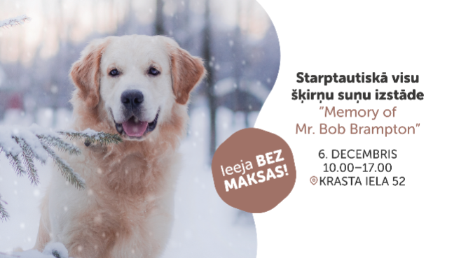 Starptautiskā visu šķirņu suņu izstāde  “Memory of Mr. Bob Brampton”