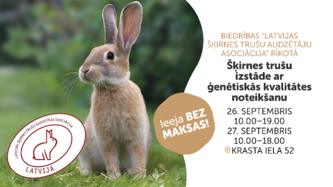 Šķirnes trušu izstāde ar ģenētiskās kvalitātes noteikšanu