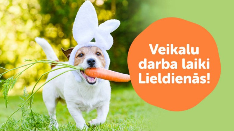 Veikalu darba laiki Lieldienu brīvdienās