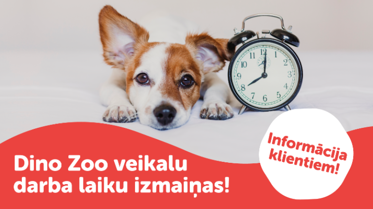 Dino Zoo veikalu darba laiki, sākot ar 2022.g. 1. oktobri