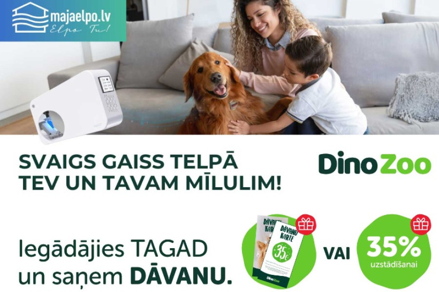 Svaigs gaiss telpās Tavam mīlulim!