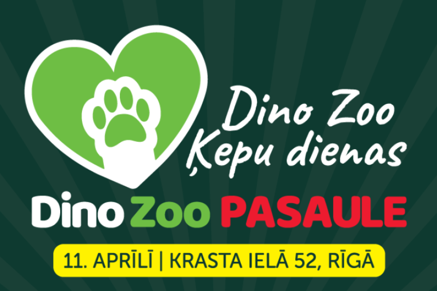 Dino Zoo Ķepu Dienas 11. aprīlī 